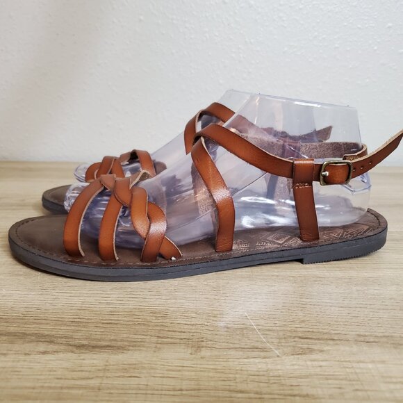 Time and Tru Strappy Sandals Braided Women's Size 10 NWOT - Picture 4 of 10